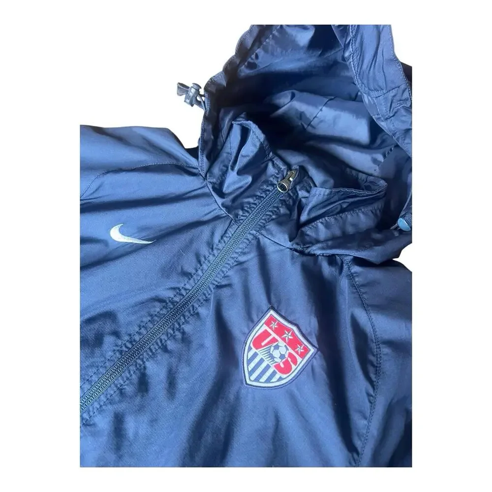 Nike Storm-Fit Jacket with US Soccer Crest Navy Men's S in Excellent Condition